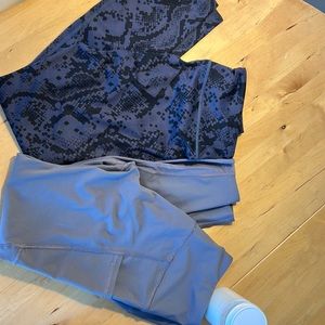 Purple workout leggings